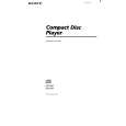 SONY CDP-261 Owner's Manual cover photo
