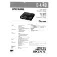 SONY D4 Service Manual cover photo