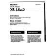 SONY XS-L5MK2 Owner's Manual cover photo