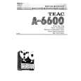 TEAC A-6600 Owner's Manual cover photo