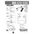 SONY MDRE212 Service Manual cover photo