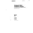 SONY D-835K Owner's Manual cover photo