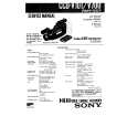 SONY CCDV700 Service Manual cover photo