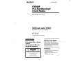 SONY ICF-C233 Owner's Manual cover photo