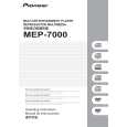 PIONEER MEP-7000/TLFXJ Owner's Manual cover photo