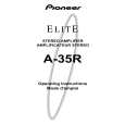 PIONEER A-35R/KUXJ/CA Owner's Manual cover photo