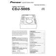 PIONEER CDJ-500S/NK Owner's Manual cover photo