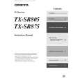 ONKYO TX-SR875 Owner's Manual cover photo