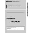 PIONEER AVDW6200 Service Manual cover photo