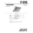 SONY ITD200 Service Manual cover photo
