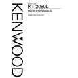 KENWOOD KT2050L Owner's Manual cover photo