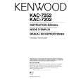 KENWOOD KAC7202 Owner's Manual cover photo