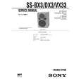 SONY SSBX3 Service Manual cover photo