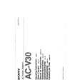 SONY ACV30 Owner's Manual cover photo