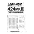 TEAC 424MKIII Owner's Manual cover photo