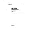 SONY PMC202 Owner's Manual cover photo