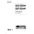 SONY SVP-5600P VOLUME 2 Service Manual cover photo