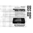 PIONEER GM62 Owner's Manual cover photo