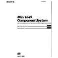 SONY MHC-7900 Owner's Manual cover photo