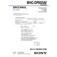 SONY MHCDP800AV Service Manual cover photo