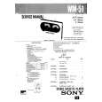 SONY WM51 Service Manual cover photo