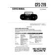 SONY CFS-219 Service Manual cover photo