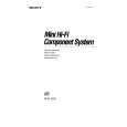 SONY MHC-3500 Owner's Manual cover photo