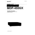 SONY MDP-455GX Owner's Manual cover photo