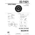SONY XS-F1621 Owner's Manual cover photo