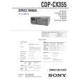 SONY CDP-CX355 Owner's Manual cover photo