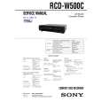 SONY RCDW500C Service Manual cover photo