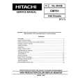 HITACHI CM751 Service Manual cover photo