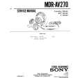 SONY MDR-AV270 Service Manual cover photo