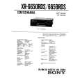SONY XR6650RDS Service Manual cover photo