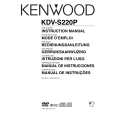KENWOOD KDV-S220P Owner's Manual cover photo