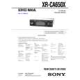 SONY XRCA650X Service Manual cover photo