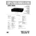 SONY CDPC75ES Service Manual cover photo