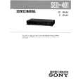 SONY SEQ401 Service Manual cover photo