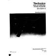 TECHNICS SAGX910 Owner's Manual cover photo