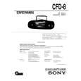 SONY CFD-8 Owner's Manual cover photo