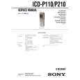 SONY ICDP110 Service Manual cover photo