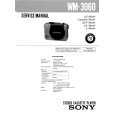SONY WM3060 Service Manual cover photo