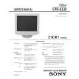 SONY 21CR1 CHASSIS Service Manual cover photo