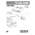 SONY ST606/M Service Manual cover photo