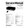 TECHNICS SAGX200 Service Manual cover photo
