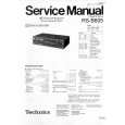 TECHNICS RSB605 Service Manual cover photo
