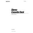 SONY TC-FX120 Owner's Manual cover photo