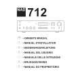 NAD 712 Owner's Manual cover photo