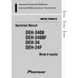 PIONEER DEH-24F Owner's Manual cover photo