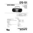 SONY CFD151 Service Manual cover photo